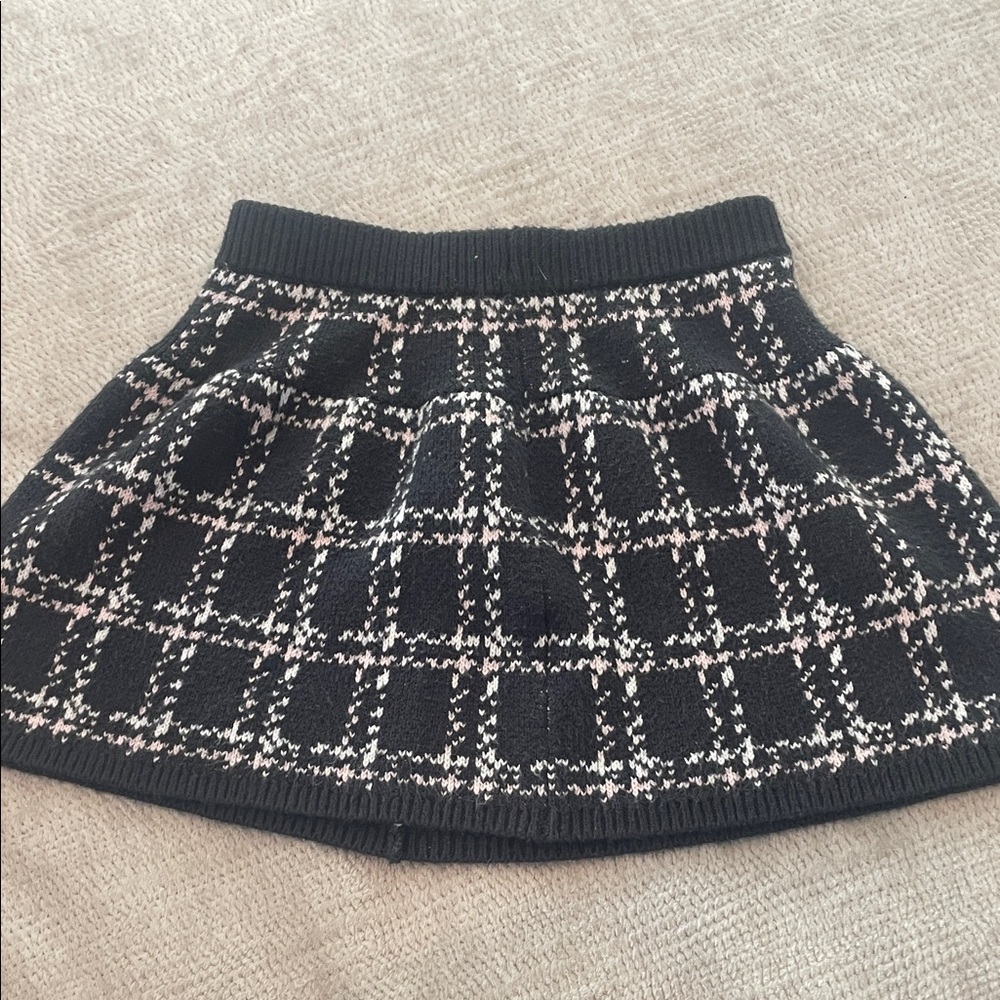Abercrombie Kids Plaid Sweater Skirt